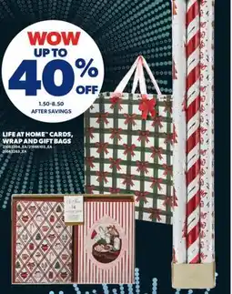 Real Canadian Superstore LIFE AT HOME CARDS, WRAP AND GIFT BAGS offer