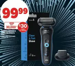 Real Canadian Superstore BRAUN SERIES 5 SHAVER, 5118'S offer