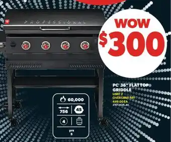 Real Canadian Superstore PC 36 FLAT TOP GRIDDLE offer