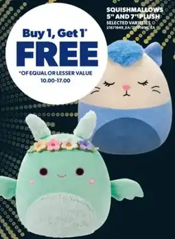 Real Canadian Superstore SQUISHMALLOWS 5 AND 7 PLUSH offer