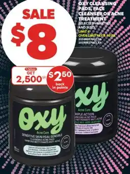 Real Canadian Superstore OXY CLEANSING PADS, FACE CLEANSER OR ACNE TREATMENT offer