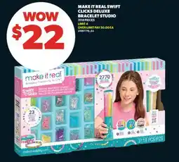 Real Canadian Superstore MAKE IT REAL SWIFT CLICKS DELUXE BRACELET STUDIO, 3118 PIECES offer