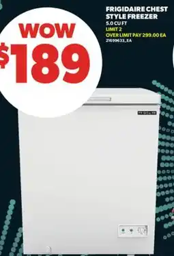 Real Canadian Superstore FRIGIDAIRE CHEST STYLE FREEZER, 5.0 CU FT offer