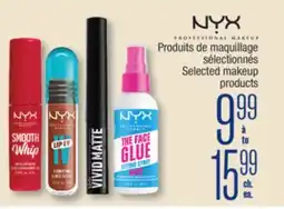 Jean Coutu NYX Selected makeup products offer