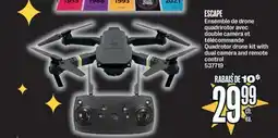 Jean Coutu ESCAPE Quadrotor drone kit with dual camera and remote control offer