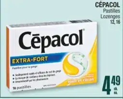 Jean Coutu CÉPACOL Lozenges offer