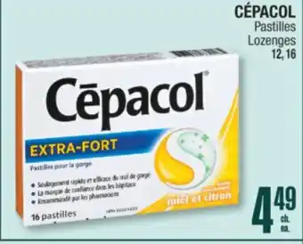 Jean Coutu CÉPACOL Lozenges offer