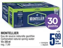 Jean Coutu MONTELLIER Carbonated natural spring water offer