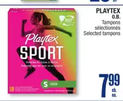 Jean Coutu PLAYTEX 0. B. Selected tampons offer