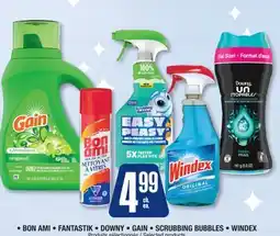 Jean Coutu BON AMI, FANTASTIK, DOWNY, GAIN, SCRUBBING BUBBLES, WINDEX Selected products offer