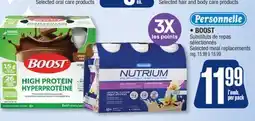 Jean Coutu PERSONNELLE, BOOST Selected meal replacements offer