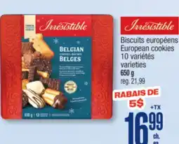 Jean Coutu IRRESISTIBLES European cookies offer