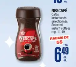 Jean Coutu NESCAFÉ Selected instant coffees offer