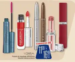 Jean Coutu L'ORÉAL PARIS Selected makeup products offer