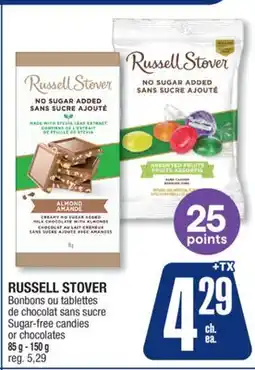 Jean Coutu RUSSELL STOVER Sugar-free candies or chocolates offer