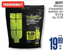 Jean Coutu BEHY Hydration mix offer