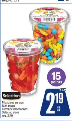 Jean Coutu SELECTION Bulk treats Selected sizes offer
