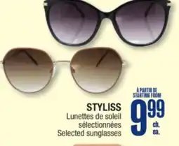 Jean Coutu STYLISS Lunettes Selected sunglasses offer