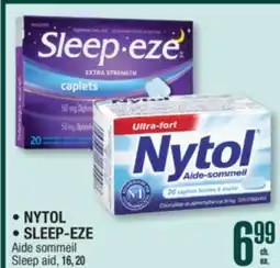 Jean Coutu NYTOL, SLEEP-EZE Sleep aid offer