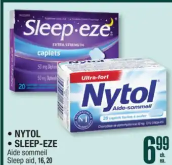 Jean Coutu NYTOL, SLEEP-EZE Sleep aid offer