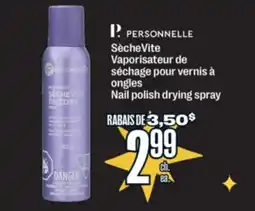 Jean Coutu PERSONNELLE Nail polish drying spray offer