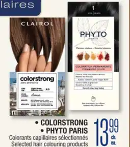 Jean Coutu COLORSTRONG, PHYTO PARIS Selected hair colouring products offer