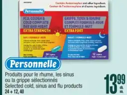 Jean Coutu PERSONNELLE Selected cold, sinus and flu products offer