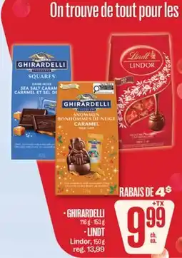 Jean Coutu GHIRARDELLI, LINDT offer