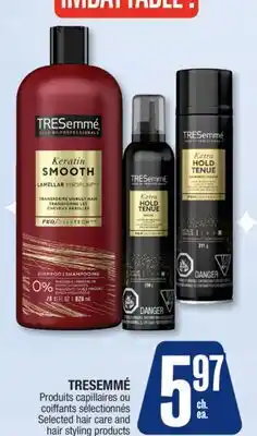 Jean Coutu TRESEMMÉ Selected hair care and hair styling products offer