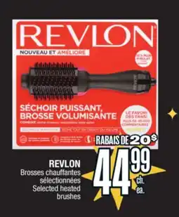 Jean Coutu REVLON Selected heated brushes offer