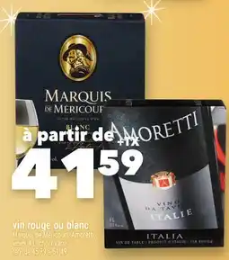 Marche Ami Vin rouge ou blanc Marquis de Méricourt, Amoretti offer