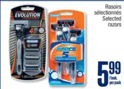 Jean Coutu PERSONNELLE Selected razors offer