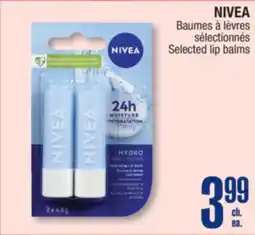 Jean Coutu NIVEA Selected lip balms offer