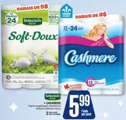 Jean Coutu SELECTION ECO, CASHMERE Selected bathroom tissue offer