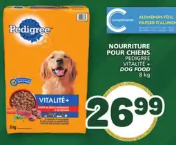 Marché Bonichoix PEDIGREE VITALITÉ + DOG FOOD offer