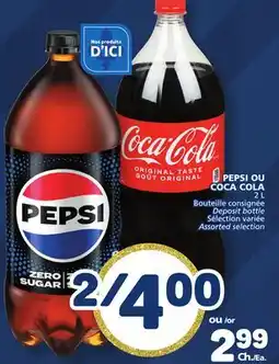 Marché Bonichoix PEPSI OR COCA COLA offer