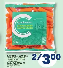 Marché Bonichoix COMPLIMENTS BABY-CUT CARROTS offer