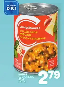 Marché Bonichoix COMPLIMENTS SOUP offer