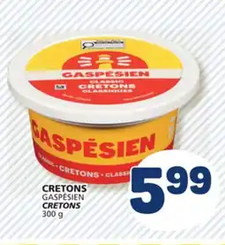 Marché Bonichoix GASPÉSIEN CRETONS offer