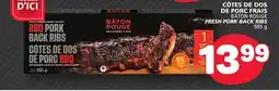 Marché Bonichoix BÂTON ROUGE FRESH PORK BACK RIBS offer