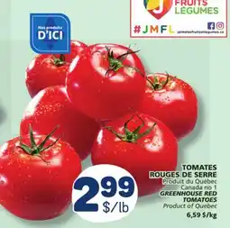 Marché Bonichoix GREENHOUSE RED TOMATOES offer
