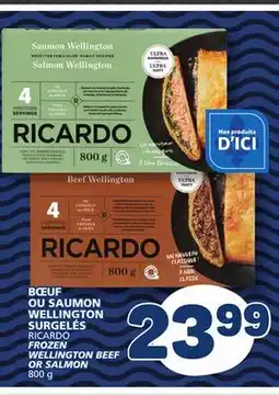 Marché Bonichoix RICARDO FROZEN WELLINGTON BEEF OR SALMON offer