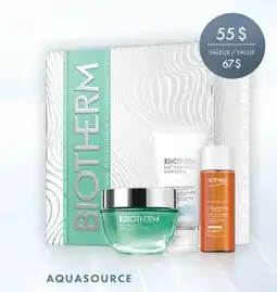 Jean Coutu BIOTHERM AQUASOURCE offer