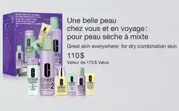 Jean Coutu CLINIQUE Great skin everywhere: for dry combination skin offer