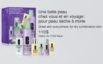 Jean Coutu CLINIQUE Great skin everywhere: for dry combination skin offer