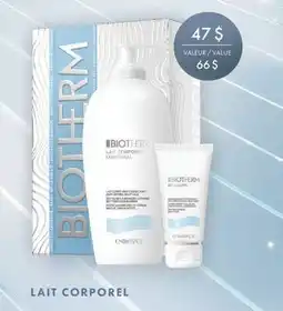 Jean Coutu BIOTHERM LAIT CORPOREL offer