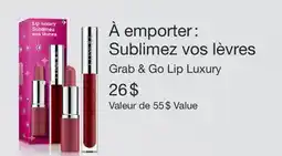 Jean Coutu CLINIQUE Grab & Go Lip Luxury offer