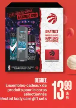 Jean Coutu DEGREE Selected body care gift sets offer