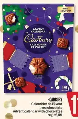 Jean Coutu CADBURY Advent calendar with chocolates offer