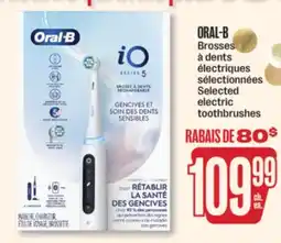 Jean Coutu ORAL-B Selected electric toothbrushes offer